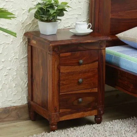 Solid-Wood-Bedside-Table